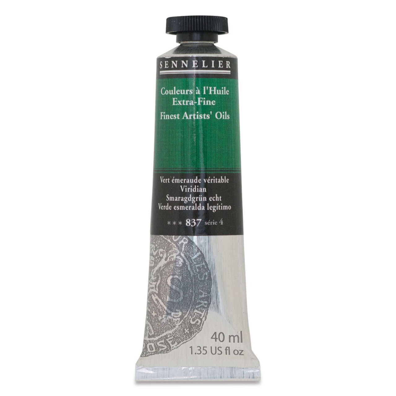 Sennelier Artists' Extra Fine Oil Paint - Viridian, 40 ml tube